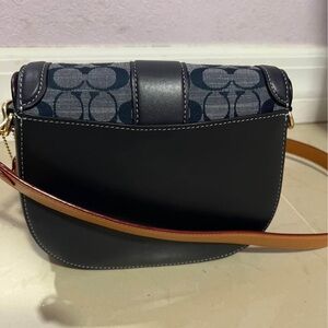 Coach Black and Tan Crossbody Bag